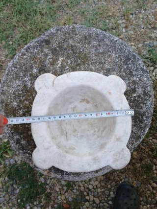 Mortero de mármol