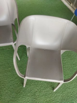 Sillas de terraza grises (pack de 10