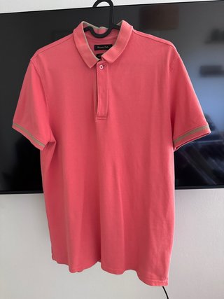 Polo Massimo Dutti Rosa Talla L