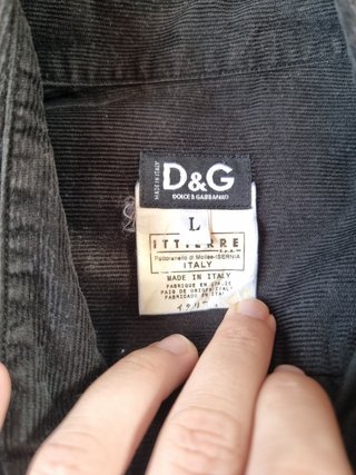 Dolce & Gabbana Camicia Velluto Nero