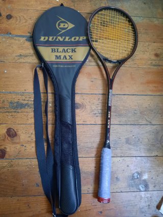 Raqueta Squash Dunlop Black Max + Funda