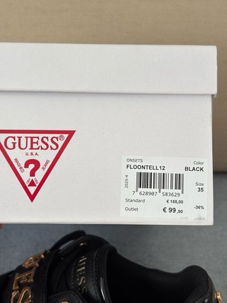 Scarpe Guess nere oro taglia 35