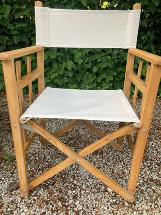 Silla Director Plegable Madera y Tela
