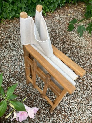 Silla Director Plegable Madera y Tela