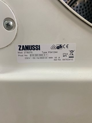 Secadora Zanussi Autosense