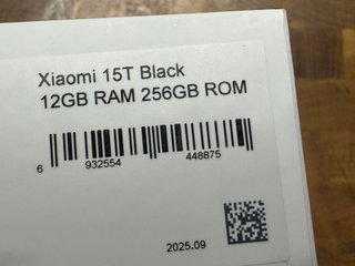 Xiaomi 15T 256GB Negro con Garantía