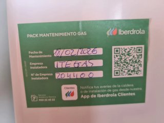 Caldera Gas Chaffoteaux MANTENIMIENTO 02.2026