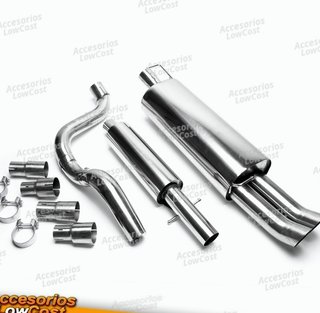 Sistema de acero inoxidable TA Technix 2x76mm DTM