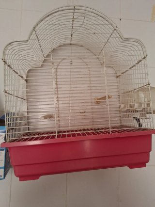 Varias jaulas para pájaros