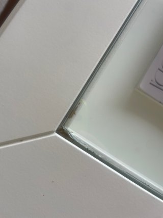 Mesa auxiliar cristal y madera