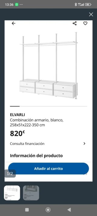 Vestidor Elvarli Ikea