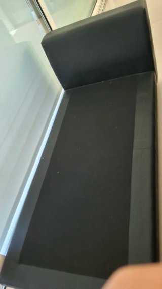 Diván Polipiel Negro