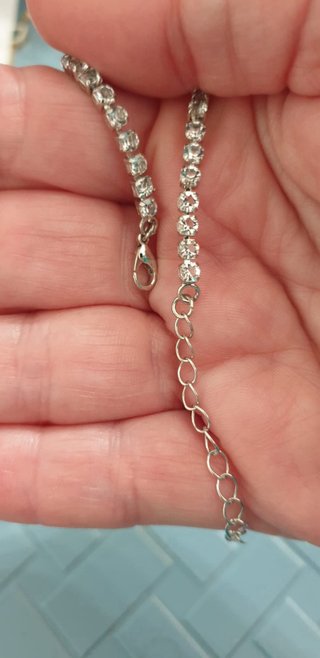 Braccialetto Tennis Cuore placcato Argento