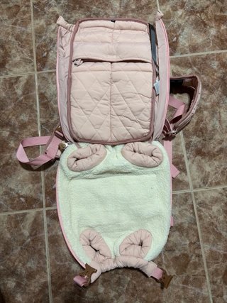 Mochila portaperros Doglem rosa Talla M