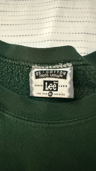 Sudadera Lee Verde Talla XL