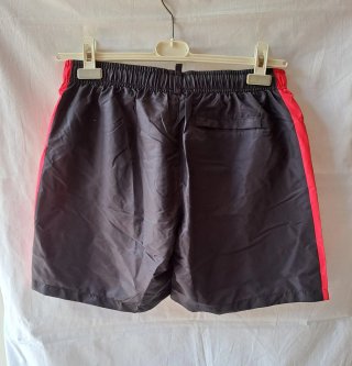 Short Dsquared2 nero e rosso con stampa