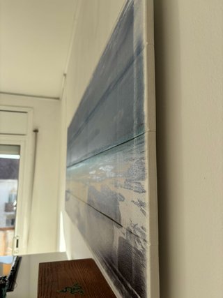 Cuadro Decorativo Playa Madera - Impecable!