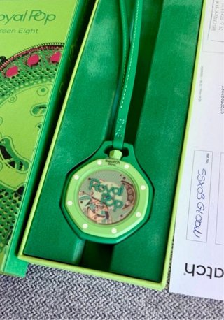 AP x SWATCH AUDEMARS ROYAL POP GREEN EIGHT CORREA