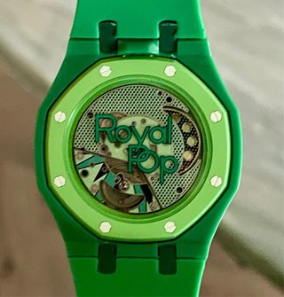 AP x SWATCH AUDEMARS ROYAL POP GREEN EIGHT CORREA