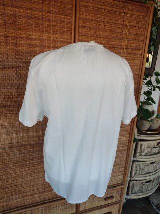 Camicia Luisa Spagnoli cotone e lino bianca