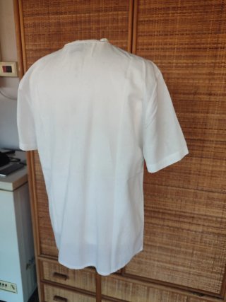 Camicia Luisa Spagnoli cotone e lino bianca