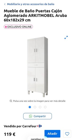 Mueble de Baño ARKITMOBEL Aruba Blanco