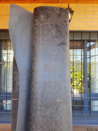 Suelo de jardín enrollado