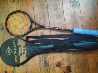 Racchette da squash Dunlop Black Max con custodia