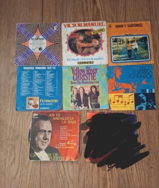 Lote Vinilos 7 Flamenco y Pop Rock Español