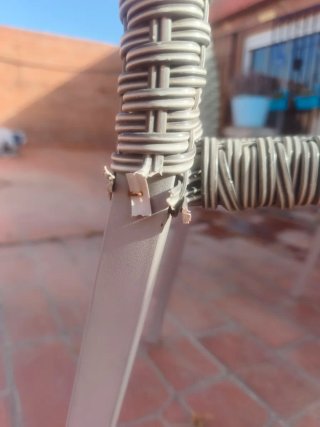 Sillas de terraza exterior ratán jardin