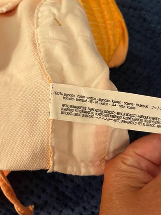 Bermuda Zara Talla M Degradado Naranja