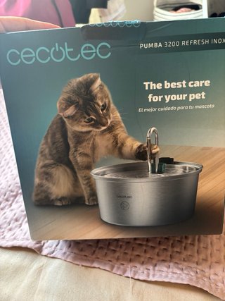 Fuente para Gatos Cecotec Acero Inoxidable