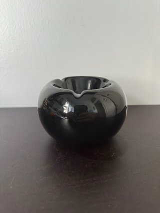 Posacenere Vintage Stile " Palla da biliardo" Nero