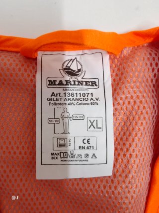 Gilet alta visibilità multitasche Arancione XL