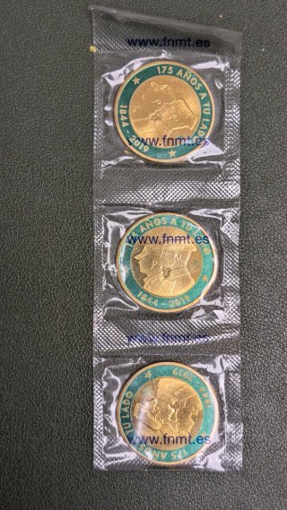 Moneda Guardia Civil 175 Aniversario FNMT