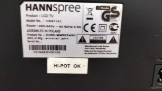 TV LCD Hannspree 28 Negra