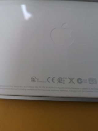 Teclado Apple A1314 Bluetooth Plata/Blanco