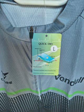 Maglietta ciclismo Vendull grigia e nera