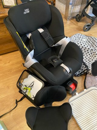 Silla Coche Romer Britax con fundas, espejo...
