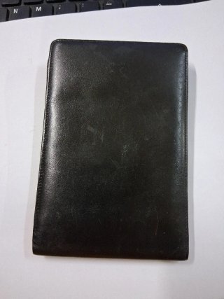 Portafoglio Montblanc vera pelle nero Cm 13