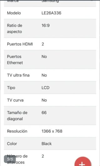 TV Samsung LCD 26 pulgadas