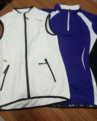Chaleco astore y maillot ciclismo Crivit talla M