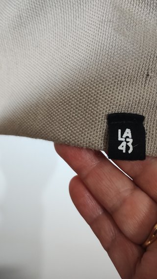 Mochila de lona con diseño geométrico