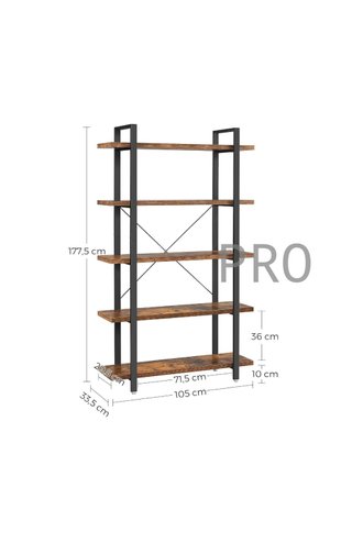 Estantería industrial estable de 5 niveles