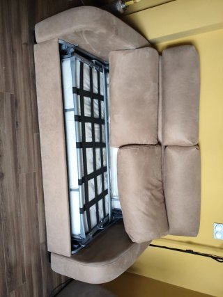 Sofá Cama Beige 1.96m x 1m