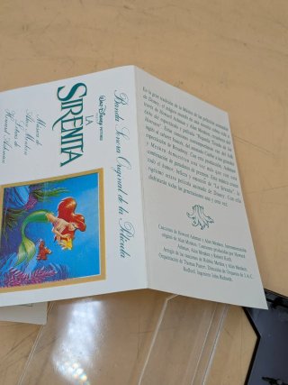 LA SIRENITA CASSETTE WALT DISNEY BANDA SONORA