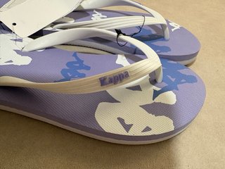 Chanclas Kappa Morado Blanco Talla 35