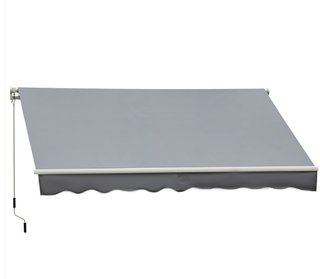 Toldo Retráctil Gris 3x2.5m Manual