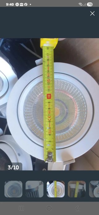 2 Focos LED Redondos Empotrables
