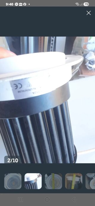 2 Focos LED Redondos Empotrables